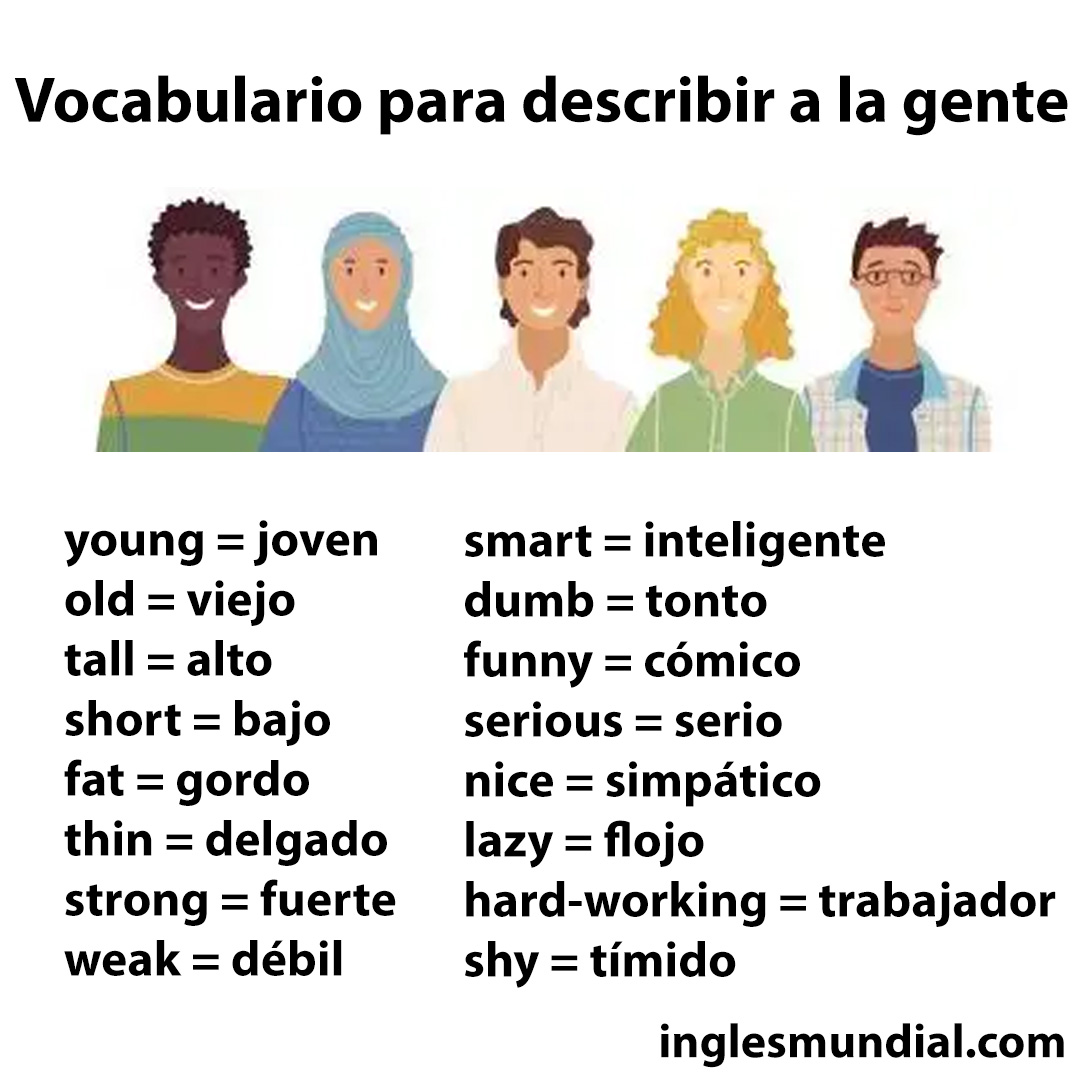 describir gente infografía