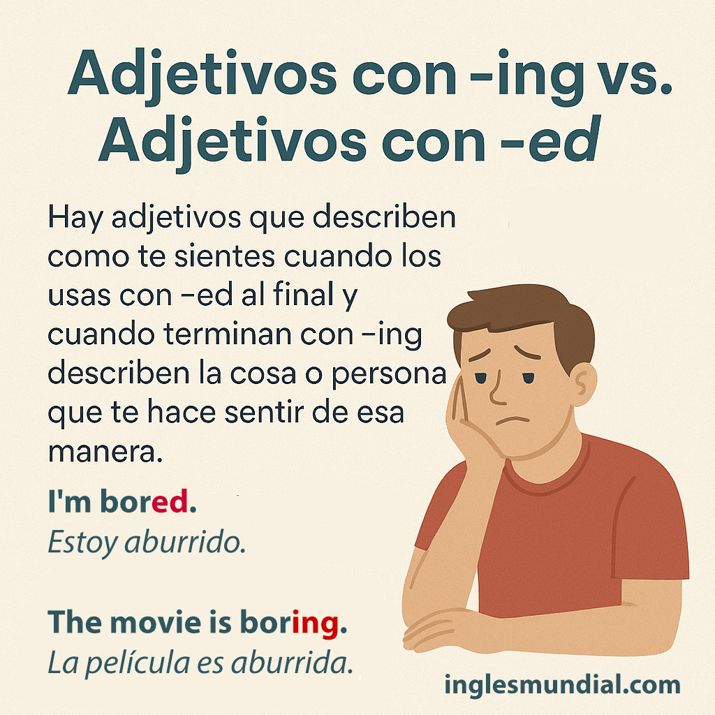-ing vs -ed infografía